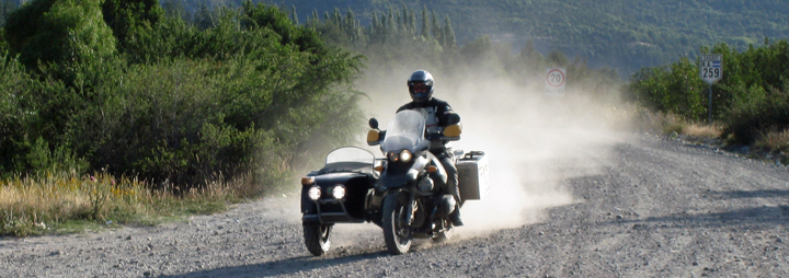 GlobeRiders Partner Mike M. Paull riding in Africa.